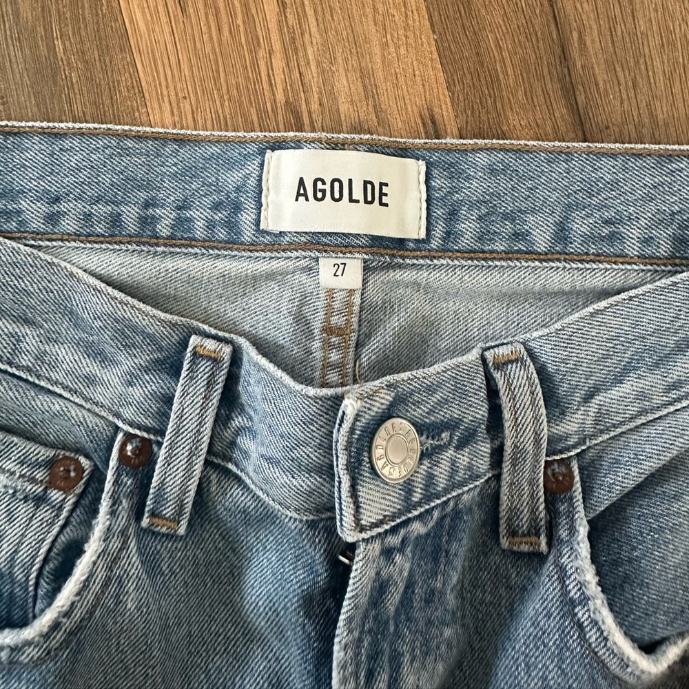 AGOLDE REN Hi Rise Wide-Leg Cropped Jeans - Picture 8 of 11